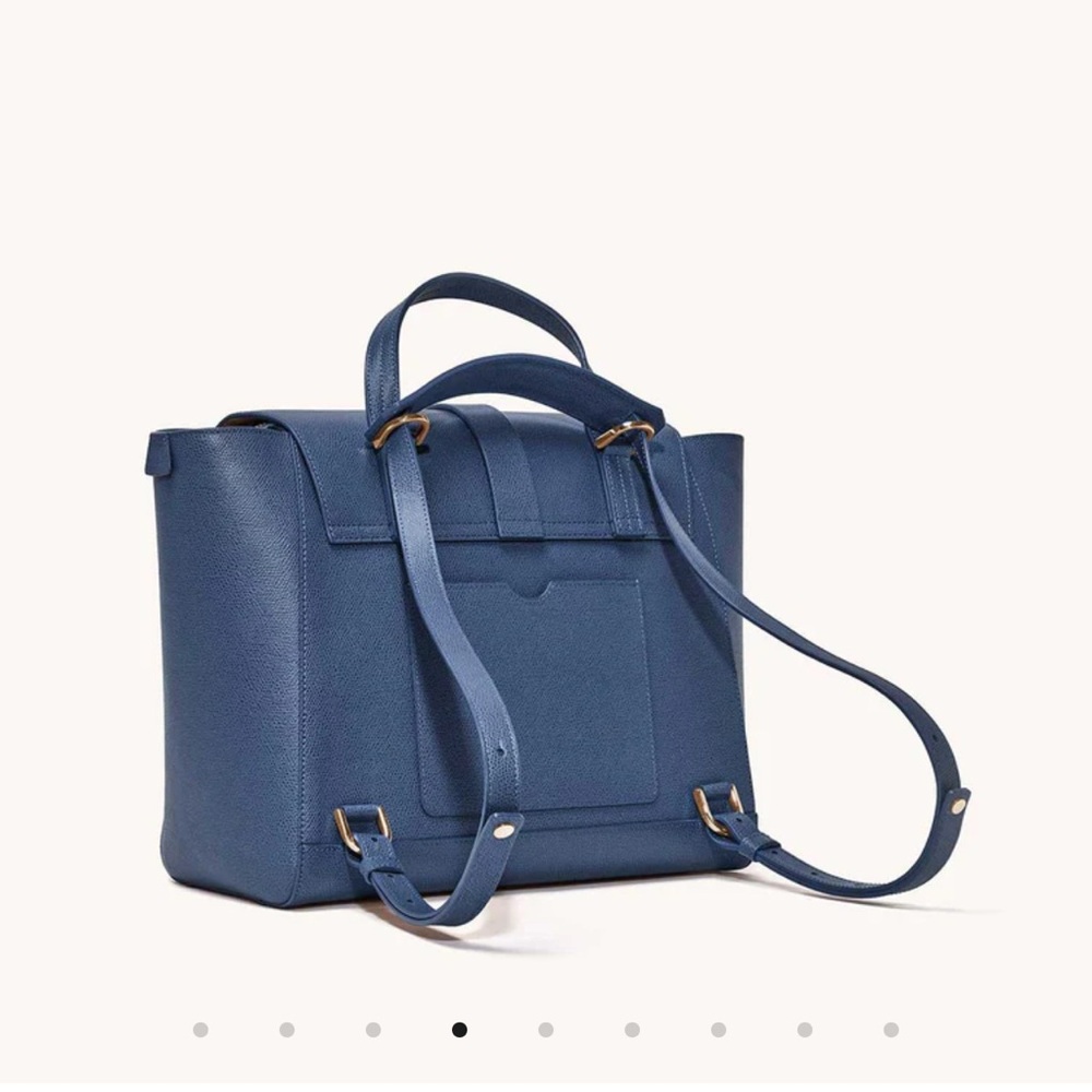 Like New Senreve Marine Blue Maestra (Minimalist Design & Structured Shape) - Picture 3 of 13